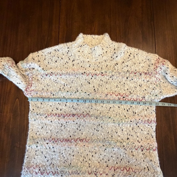 NWT Christopher & Banks Multicolored Speckled Mock Sweater, Size Large - Picture 14 of 14